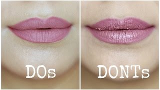 Liquid Lipstick Mistakes to Avoid  Dos and Donts [upl. by Igic327]