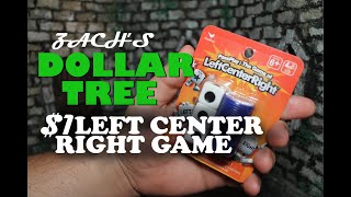 Zach Reviews Dollar Trees 1 Left Center Right Game Unboxing and Gameplay The Movie Castle [upl. by Mcgee372]