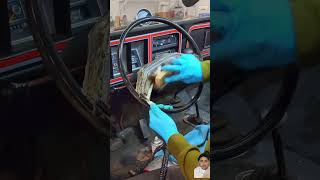 Cleaning MOLDY Steering Wheel detailing detailingchannel welding mechanic automobile [upl. by Nivla]