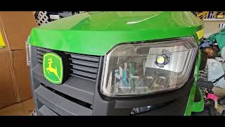 John Deere S170 Tractor How to Upgrade your HeadLights to LED [upl. by Fonville]