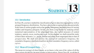 NCERT Mathematics Class 10 Statistics chapter 13 Median Explain Most important [upl. by Neala551]