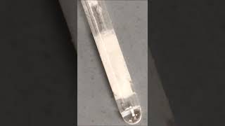 Acetanilide crystallizing in a melting point capillary tube chemistry crystal stem macrovideo [upl. by Harbard]