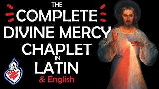 Divine Mercy Chaplet in Latin amp English with Opening amp Closing Prayers  Corona Divinæ Misericordiæ [upl. by Sky]