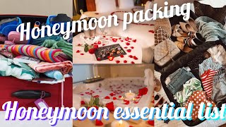 honeymoon essential list  honeymoon packing  honeymoon hacks  honeymoon shopping list 2020 [upl. by Shea]