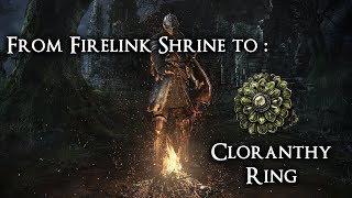 Cloranthy Ring Location From Firelink Shrine  DS Remastered [upl. by Suivatnad]