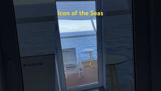 Icon of the Seas Royal Caribbean Oceanview Balcony on the move [upl. by Yrral]