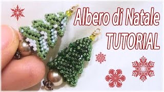 Tutorial Albero di Natale con perline  Fai da te con perline  Albero natalizio Delica [upl. by Kolva]