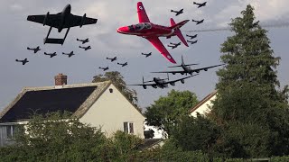 Vintage Aircraft Flybys Over The Tree Tops at Duxford Battle Of Britain Airshow 2023 [upl. by Eve]