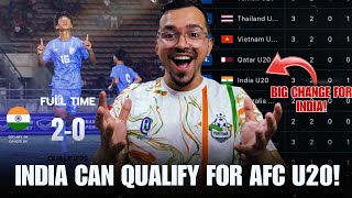 India vs Laos 20  India u20 can Qualify for U20 AFC Asian CUP [upl. by Olracnaig44]