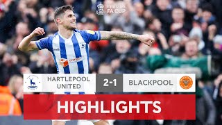 Grey amp Ferguson Complete Comeback Win  Hartlepool United 21 Blackpool  Emirates FA Cup 202122 [upl. by Ajaj]