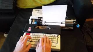 Vintage Olivetti Lettera 36 C Electric Typewriter [upl. by Eniaj]