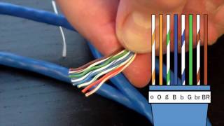 How to Make an Ethernet Cable  FD500R  24 Crimp Tool Demonstration [upl. by Aiyotal]