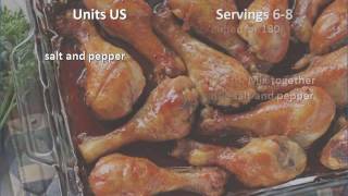 Caramelized Baked Chicken Legs Wings recipe [upl. by Nilrem607]