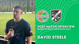 🎤  Post Match Interview with David Steele after Bemerton Heath Harlequins Away [upl. by Volin287]