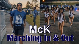 T4 Visuals  McKinley High Marching Band amp Pantherettes Marching in amp Out vs SMHS 2024 [upl. by Kcirtap492]