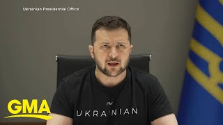 Zelenskyy gives plea for more weapons as Russians gain ground l GMA [upl. by Wattenberg]