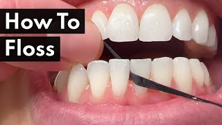 Dental Hygienist TEACHES How To Floss [upl. by Ainessey]