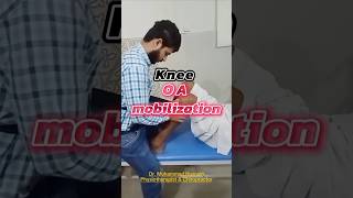 Knee mobilization viralshort physiotherapy exercise [upl. by Yrelav]