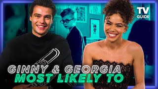 Ginny amp Georgia Season 2 Cast Play Most Likely To  Antonia Gentry Felix Mallard [upl. by Ormiston]