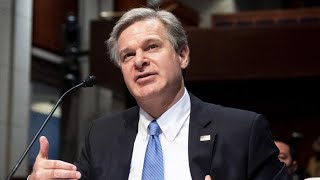 LIVE FBI director Christopher Wray resigns after leading agency since 2017 [upl. by Orford388]