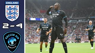 England vs World XI 24  Soccer Aid 2023  Extended Highlights amp All Goals  11 June 2023 [upl. by Katina]