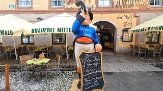 4K Day 17 Mittenwald Germany Medieval Village Alps road trip [upl. by Eecram]