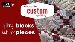 Fancier than EdgetoEdge But not Full Custom Quilting ❤️Downton Abbey backing❤️ [upl. by Adnilym]