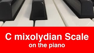 C Mixolydian Scale  Piano And Music Theory Tutorial✨ [upl. by Atilem329]