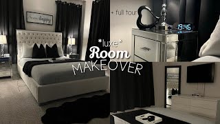 EXTREME luxury room transformation  in depth room tour  decorate with me [upl. by Ireva]