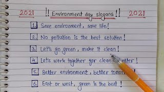 Top 10 Save Environment SlogansEnvironment Day SloganWorld Environment Day Slogan learn essay [upl. by Kieffer]