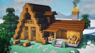 Minecraft How To Build A Small Cabin  Tutorial [upl. by Acinorav]