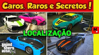 GTA 5 Como Obter Carros Raros e Secretos Localizações [upl. by Inaffit]