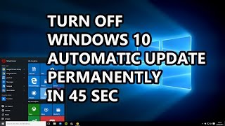 45 Sec Disable Windows 10 Update Permanently 201718 [upl. by Mairhpe]