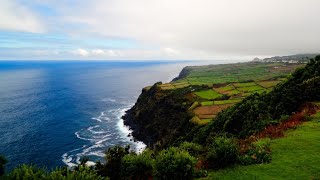 Beatiful Departure from Terceira Island 🌋 SATA Azores Dash8 Q400 [upl. by Sahc]