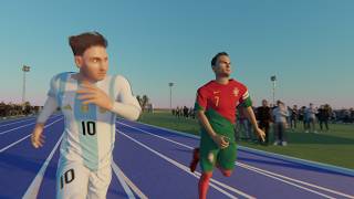 Messi VS Ronaldo 3D Speed Comparison [upl. by Gnihc]