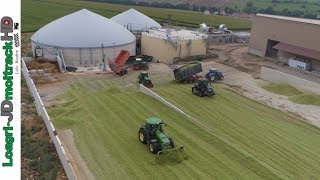 XXL Ensilage de Maïs 2017 en France  3 ensileuses32 rangs19 bennes [upl. by Geordie]