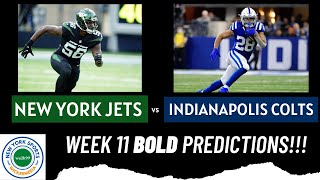 5 BOLD PREDICTIONS And Score Prediction For Jets vs Colts [upl. by Sirod]