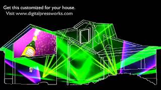 Auld Lange Syne  New Years Eve House Projection Mapping Video Sample [upl. by Rheinlander]