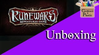 Runewars Miniatures Game Unboxing and Component Overview [upl. by Ducan]