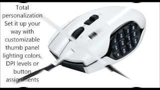 Logitech G600 MMO Gaming Mouse White [upl. by Weihs]