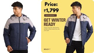 Boldfit Jacket For Men Quilted Jacket For Men Winter Wear Monsoon Winter Wear for men Men Hooded [upl. by Sheila]