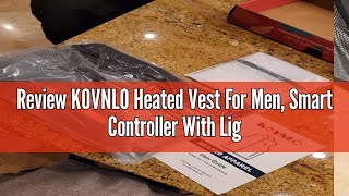 Review KOVNLO Heated Vest For Men Smart Controller With Lightsout Design Electric Heated Jackets [upl. by Ahker627]