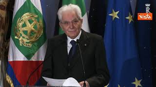 Mattarella presenta i David di Donatello 2021 [upl. by Fortin564]