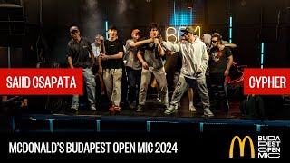 TEAM SAIID CYPHER  McDonalds Budapest Open Mic HipHop Talents [upl. by Assenay79]