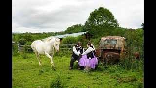 Unique Wedding with Running Horses and Motorcycle Jackets at Honeysuckle Hills in Pigeon Forge [upl. by Taveda217]