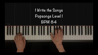 Alfreds Basic Piano Pop Song Vol 1  I Write the Songs Synthesia Piano Tutorial [upl. by Joyann]