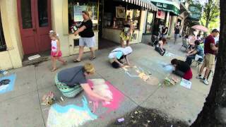 Timelapse of the Sidewalk chalk [upl. by Kcirb]