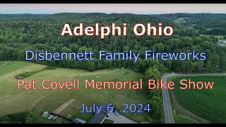 Adelphi Ohio Fireworks and Bike show July 6 2024 [upl. by Akiemaj802]