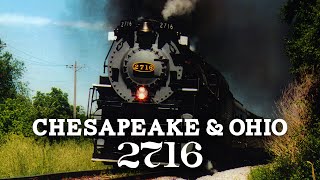 Chesapeake amp Ohio no 2716 Under Steam in 1996 [upl. by Nesiaj621]