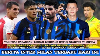 TARGET JERSEY 2 BINTANG 🔵⚫ TAREMI BERJUANG🔥LAZIO MINTA DISKON ✅ CARBONI TURUN ⬇️ JAKUB INGIN GABUNG [upl. by Nahtanohj]